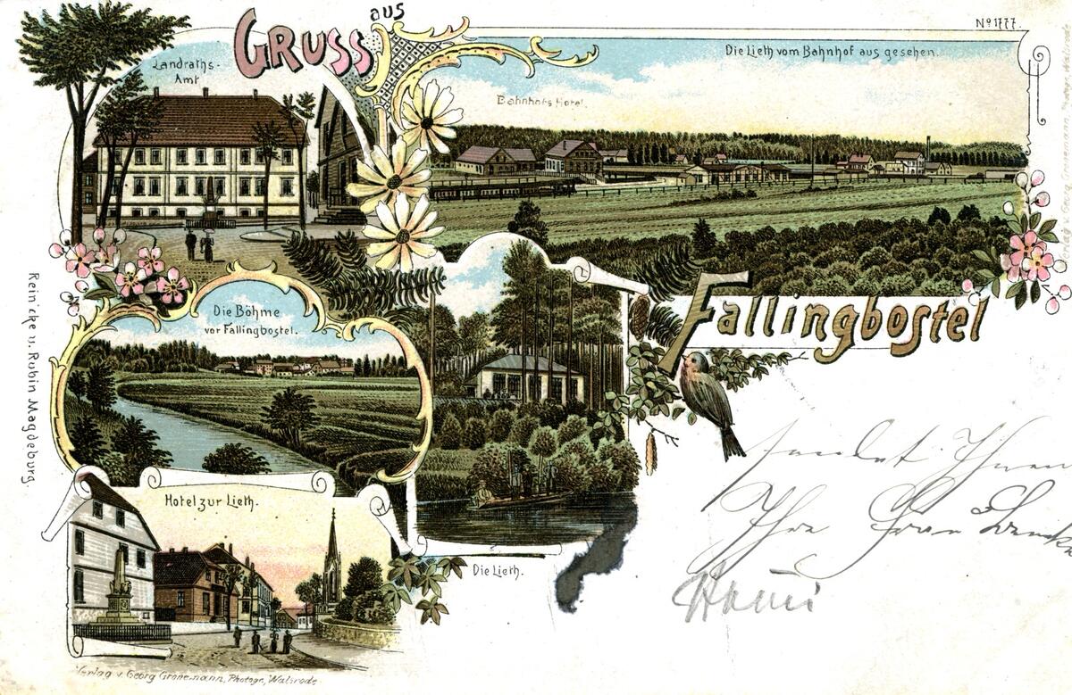 Bild vergrößern: Gruss aus Fallingbostel 1898