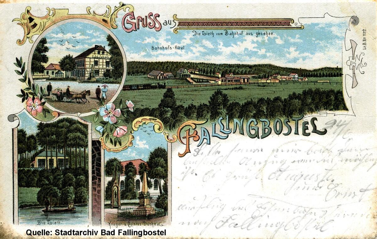 Bild vergrößern: Gruss aus Fallingbostel vom 25. Juni 1900