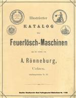 Bild vergrößern: Titelseite des "Illustrierten Katalogs über Feuerlösch-Maschinen" (1886)