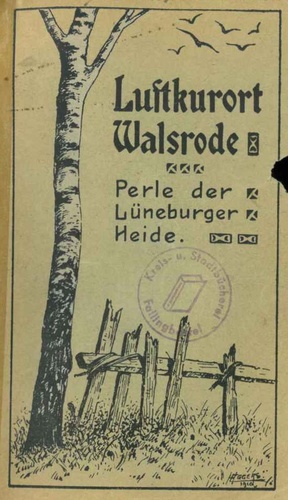 Bild vergrößern: Umschlag des "Führers von Walsrode und Umgebung" (1910)